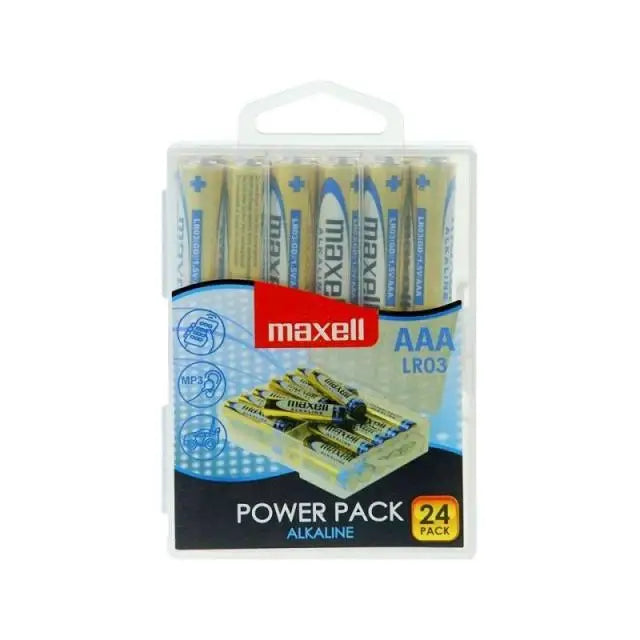 Алкални батерии MAXELL LR03 1,5V AAA 24 бр. блистер PVC case
