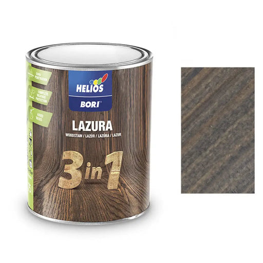 АЛКИДЕН ЛАК ЗА ДЪРВО 3В1 АНТРАЦИТ 750 ML HELIOS BORI