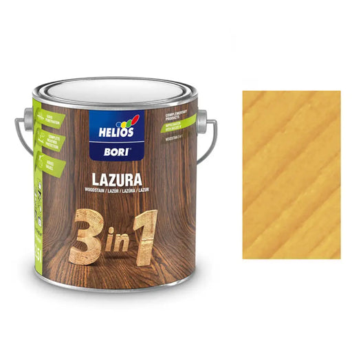АЛКИДЕН ЛАК ЗА ДЪРВО 3В1 БОР 2.5 L HELIOS BORI