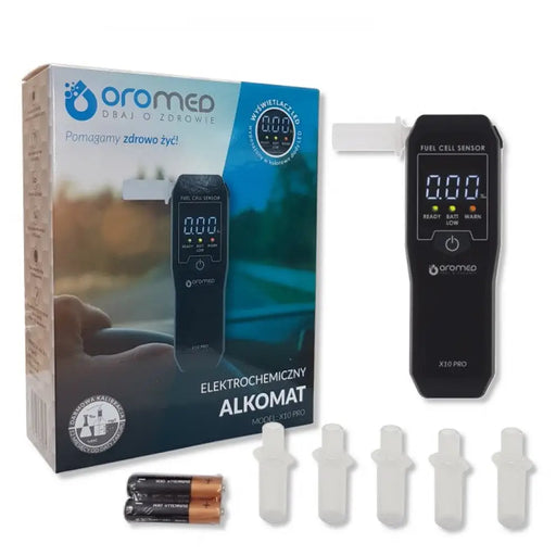 Алкотестер Oromed ALK_ORO-X10 PRO - 4% 0,05% черен