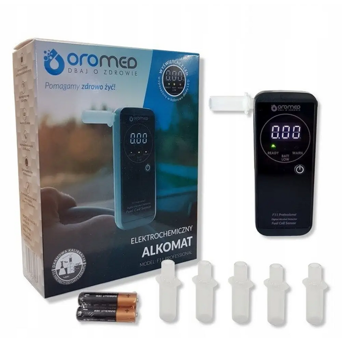 Алкотестер Oromed F11 PROFESSIONAL - 4% 0.05% Черен