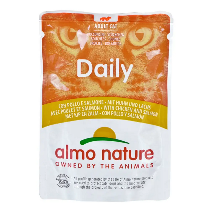 Almo Nature Daily Chicken със сьомга 70гр