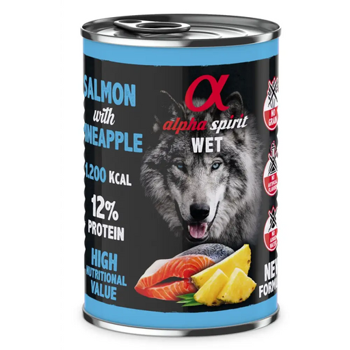 ALPHA SPIRIT WET Сьомга с ананас - мокра храна за кучета