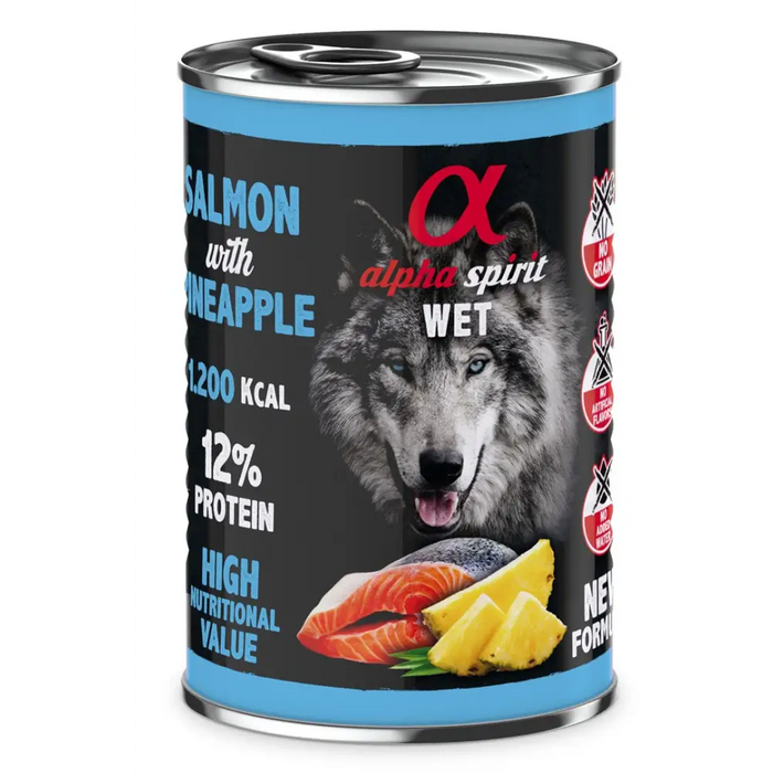 ALPHA SPIRIT WET Сьомга с ананас - мокра храна за кучета
