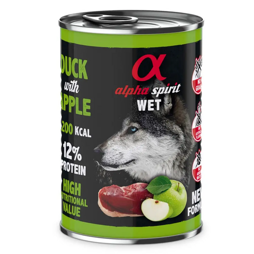 ALPHA SPIRIT WET Патица с ябълка - мокра храна за кучета