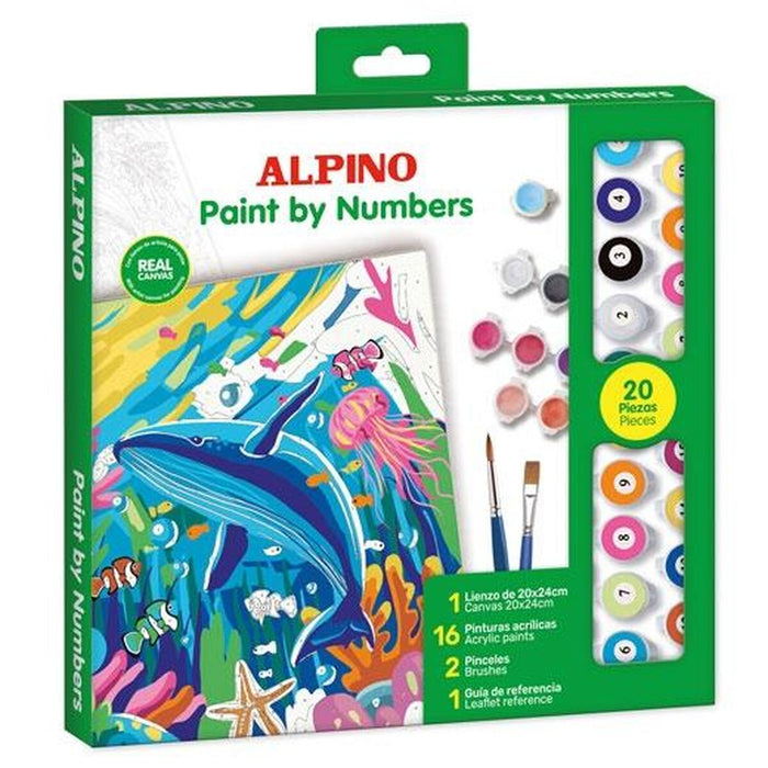 Комплект Рисуване по Числа Alpino Ocean 6 броя