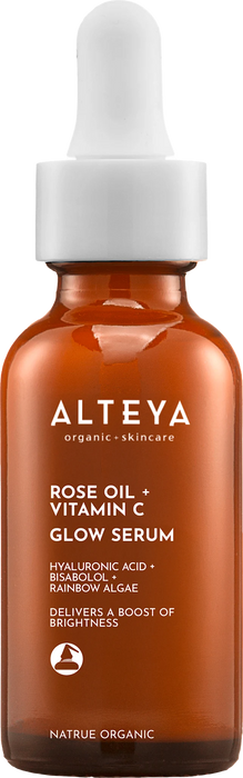 Био серум за лице с розово масло Luminous Rose, 30 ml