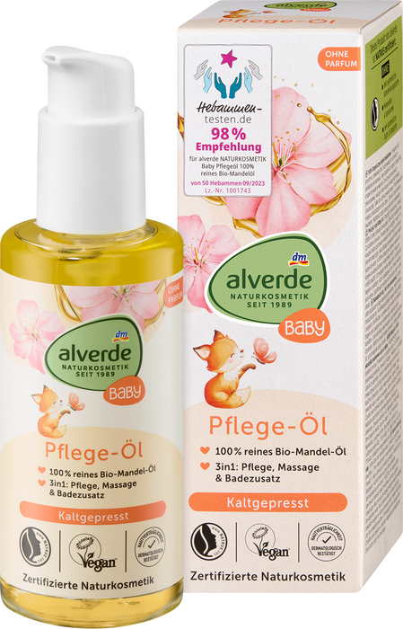 Био бадемово олио за бебета 3в1, 0+м, 100 ml