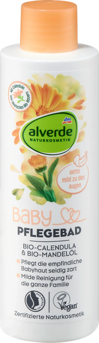 Пяна за вана за бебета с невен и бадемово масло, 200 ml