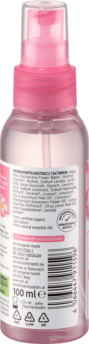 Био розова вода за лице, 100 ml