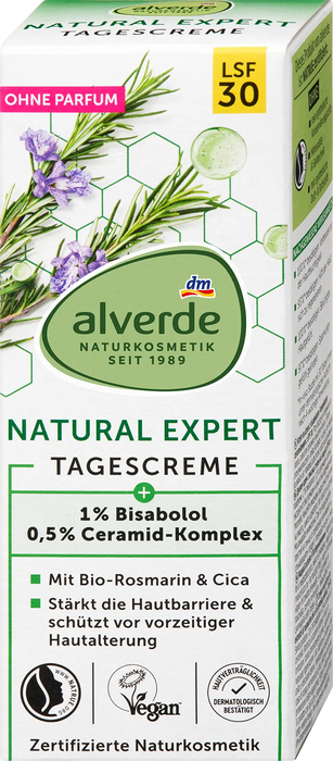 Дневен крем Natural Expert SPF 30, 50 ml