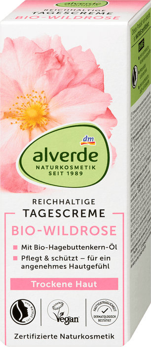 Дневен крем за лице Био дива роза за суха кожа, 50 ml