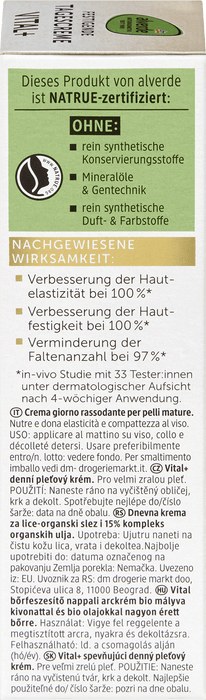 Дневен крем за лице Vital+, 50 ml