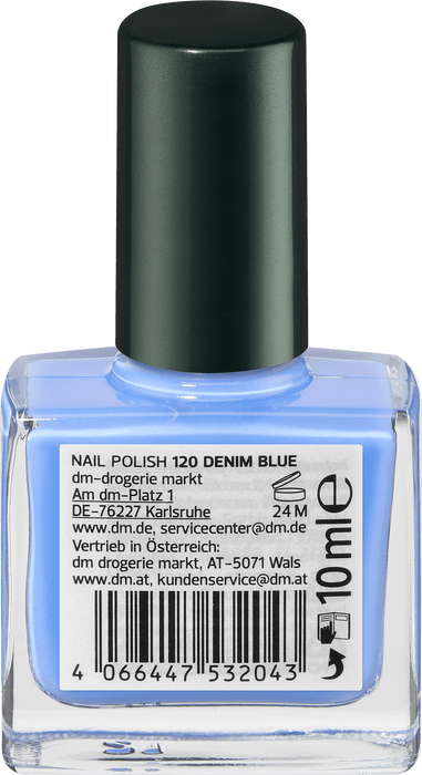 Лак за нокти Color & Care, Nr.120 Denim Blue, 10 ml