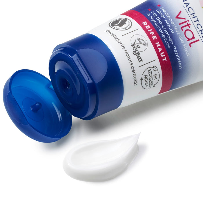 Нощен крем Vital с пептиди от лупина и хиалурон, 50 ml
