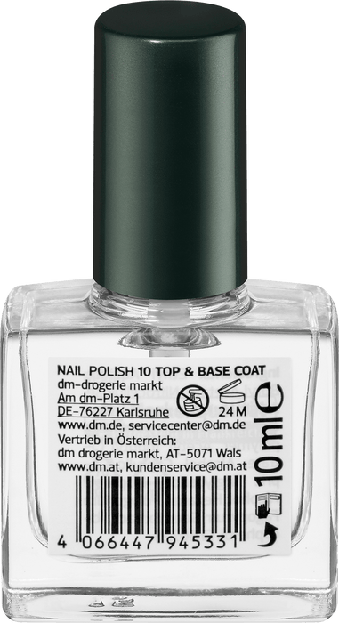 Топ лак и база за нокти  Color & Care, № 10, 10 ml