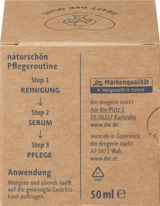 Крем за лице Naturschoen Olive, 50 ml