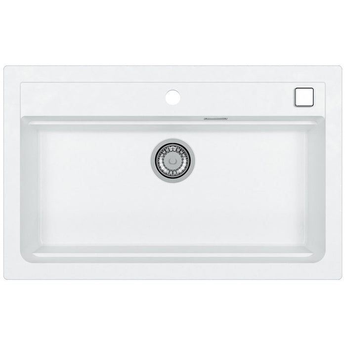 ГРАНИТНА КУХНЕНСКА МИВКА ALVEUS ATROX 40 79Х50Х19.5 СМ. БЯЛА