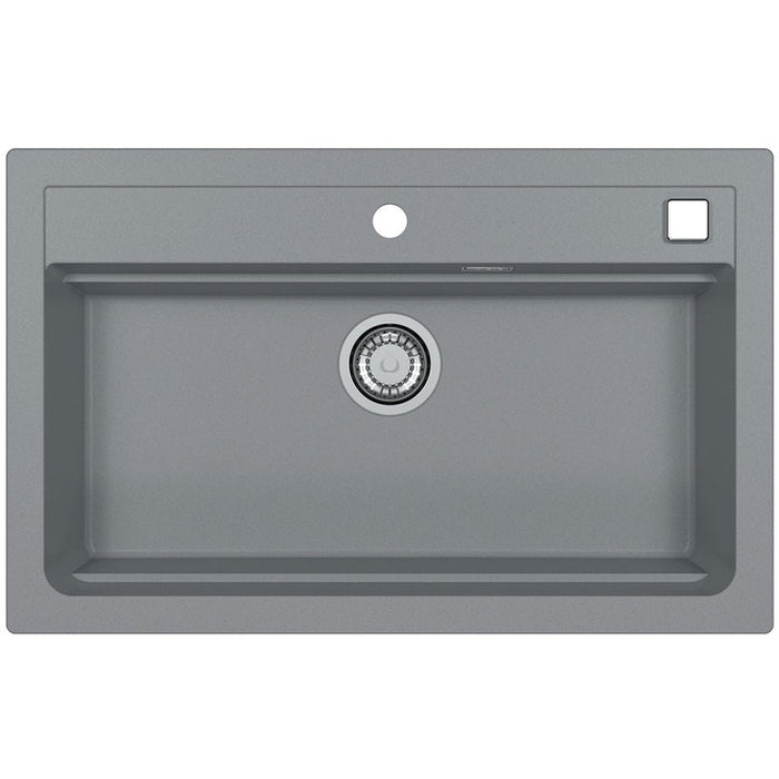 ГРАНИТНА КУХНЕНСКА МИВКА ALVEUS ATROX 40 79Х50Х19.5 СМ. СИВА