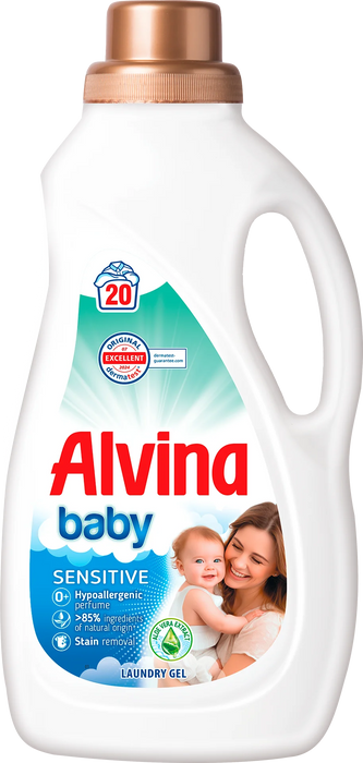 Гел за пране с алое вера Baby, 20 пранета, 900 ml