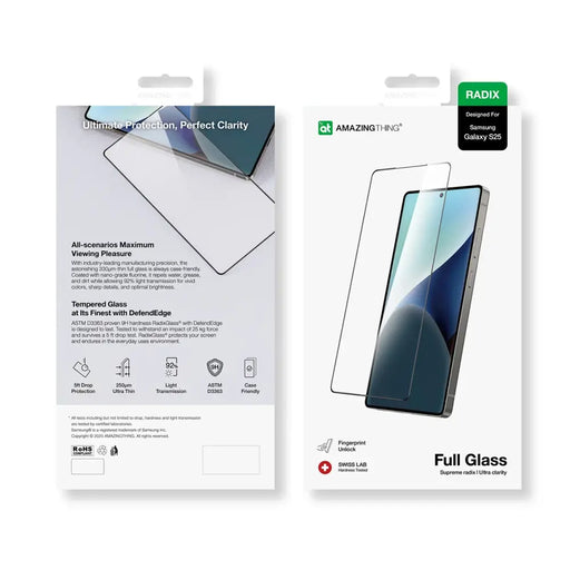 AmazingThing Radix Full Glass закалено стъкло за Samsung