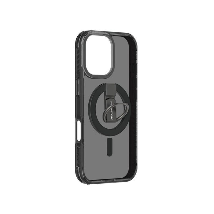 AmazingThing Titan Pro Grip Ring Set Case за iPhone 17, съвместим с MagSafe - черен
