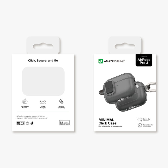 AmazingThing Minimal Case за AirPods Pro 3 - Черен