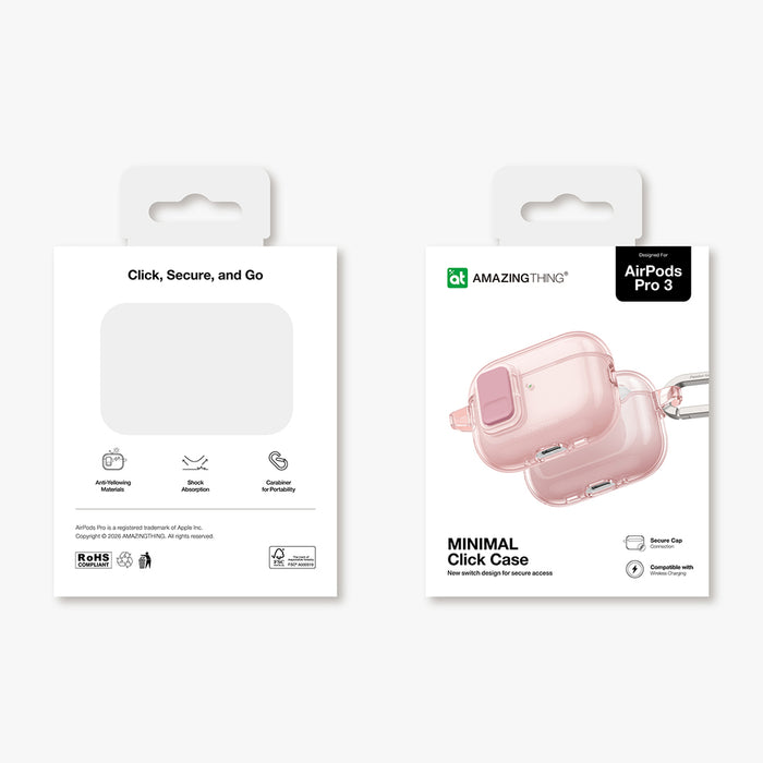 AmazingThing Minimal Case за AirPods Pro 3 - Розов