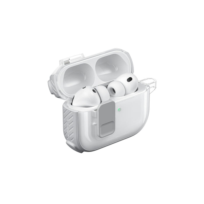 Калъф AmazingThing Titan Pro Mag Clear за AirPods Pro 3 - бял