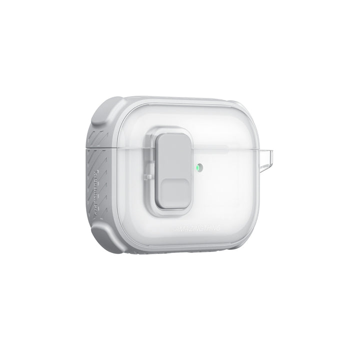 Калъф AmazingThing Titan Pro Mag Clear за AirPods Pro 3 - бял