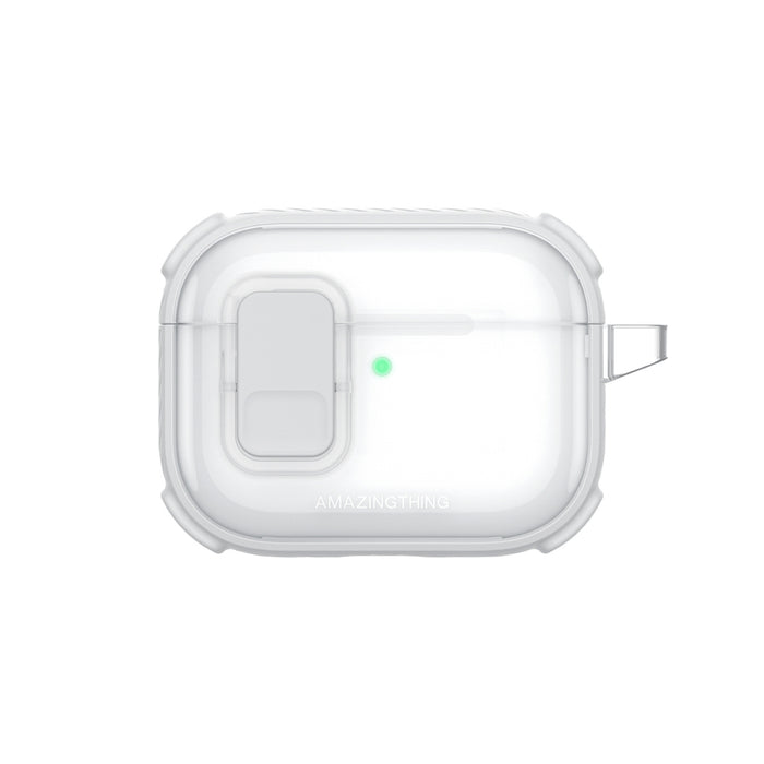 Калъф AmazingThing Titan Pro Mag Clear за AirPods Pro 3 - бял