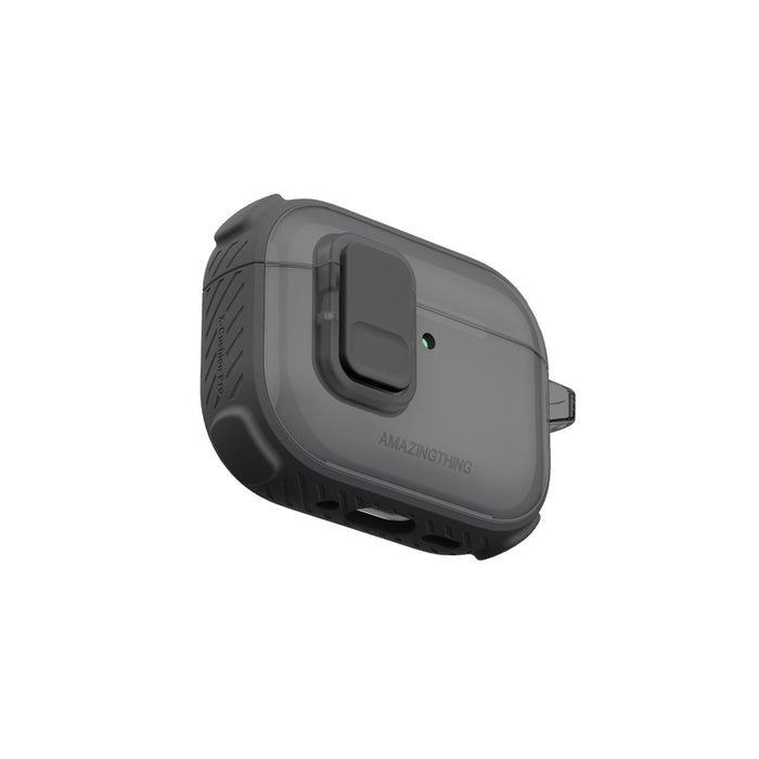 Калъф AmazingThing Titan Pro Mag Clear за AirPods Pro 3 - черен