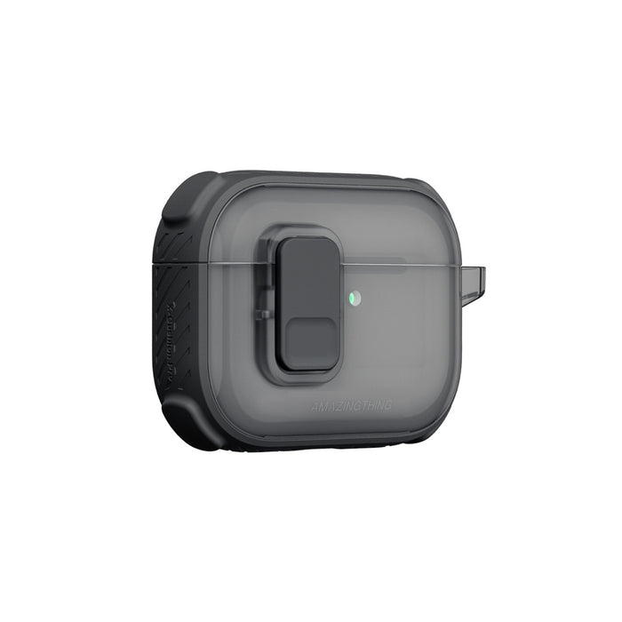 Калъф AmazingThing Titan Pro Mag Clear за AirPods Pro 3 - черен