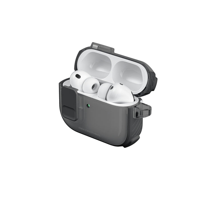 Калъф AmazingThing Titan Pro Mag Clear за AirPods Pro 3 - черен