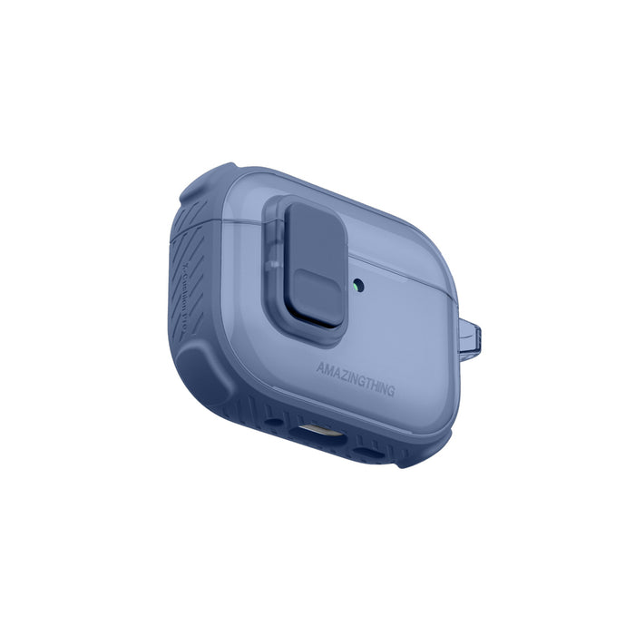 Калъф AmazingThing Titan Pro Mag Clear за AirPods Pro 3 - син