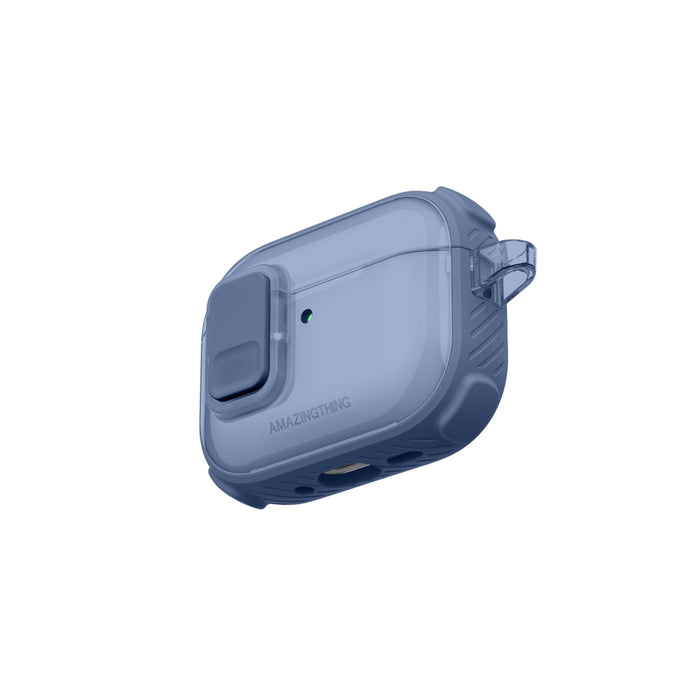 Калъф AmazingThing Titan Pro Mag Clear за AirPods Pro 3 - син