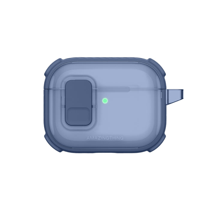 Калъф AmazingThing Titan Pro Mag Clear за AirPods Pro 3 - син