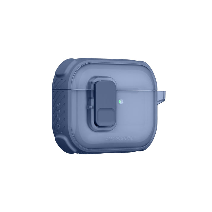 Калъф AmazingThing Titan Pro Mag Clear за AirPods Pro 3 - син