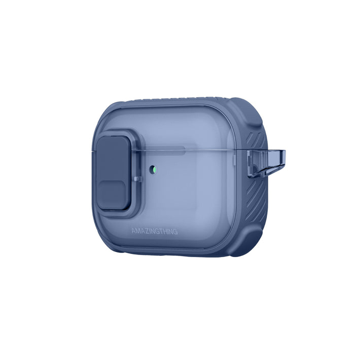 Калъф AmazingThing Titan Pro Mag Clear за AirPods Pro 3 - син