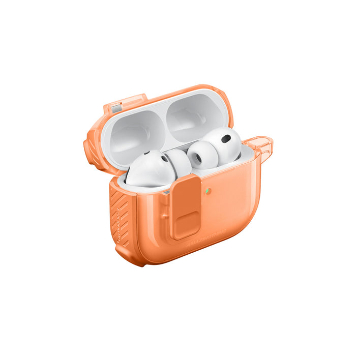 Калъф AmazingThing Titan Pro Mag Clear за AirPods Pro 3 - оранжев