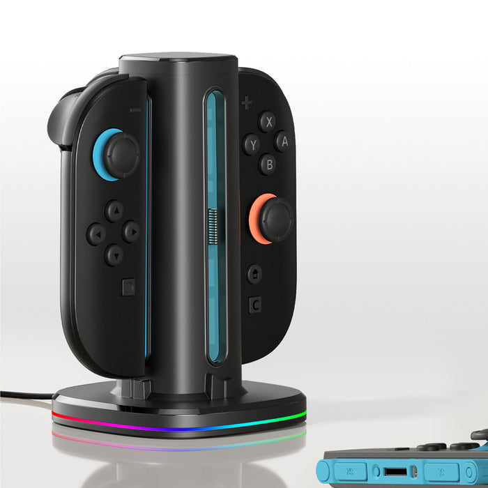 Зарядно устройство AmazingThing Thunder Pro PlayDock за контролери Nintendo Switch 2 - черно