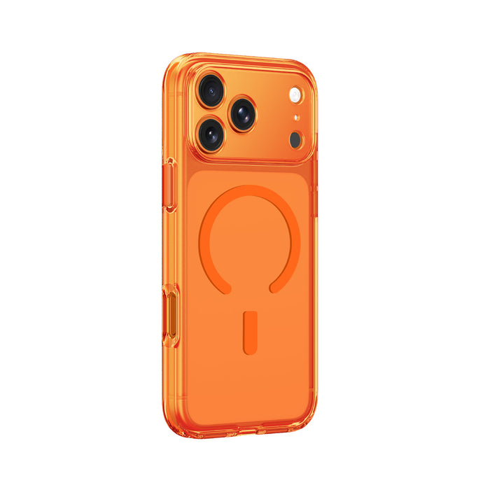 Кейс AmazingThing с минималистично увеличение и леща за iPhone 17 Pro - оранжев