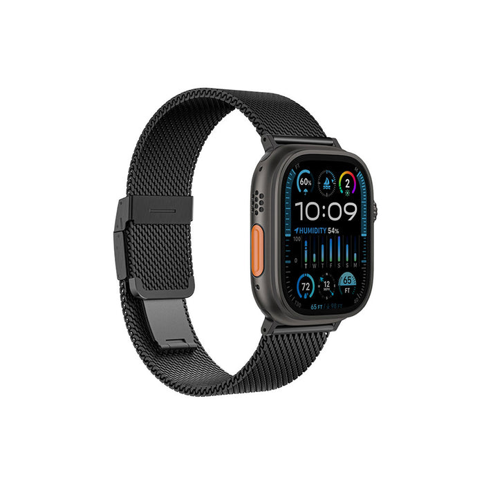 AmazingThing Titan Premium Metal Band за AppleWatch 38/40/41/42/44/45/46/49 мм - Черен