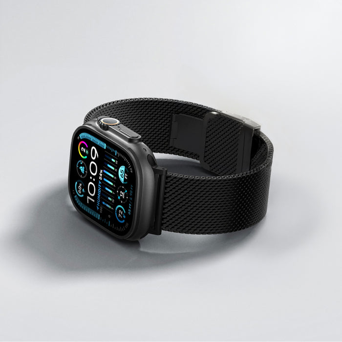 AmazingThing Titan Premium Metal Band за AppleWatch 38/40/41/42/44/45/46/49 мм - Черен