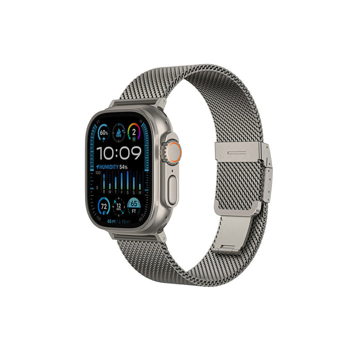 AmazingThing Titan Premium Metal Band за AppleWatch 38/40/41/42/44/45/46/49 мм - сребриста