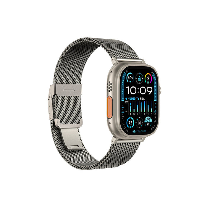 AmazingThing Titan Premium Metal Band за AppleWatch 38/40/41/42/44/45/46/49 мм - сребриста