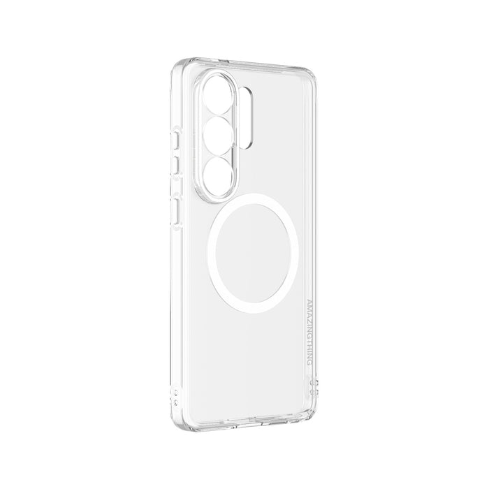 Кейс AmazingThing с минималистично увеличение за Samsung Galaxy S26 Ultra - прозрачен