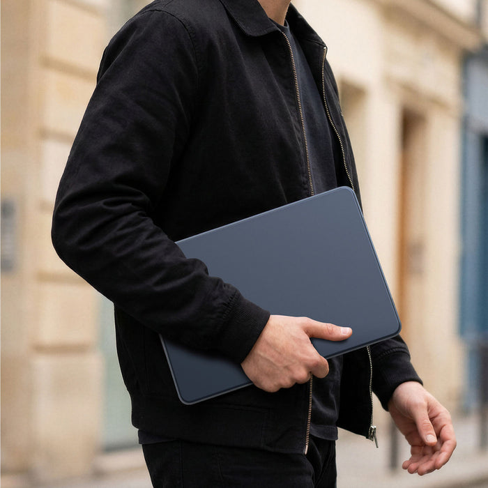 Твърд калъф AmazingThing Titan за MacBook Neo 13" - син