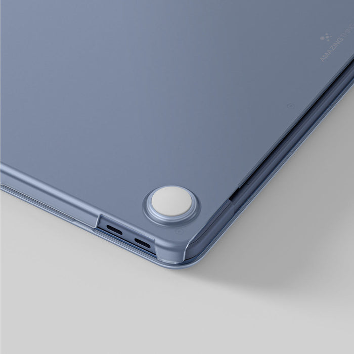 Твърд калъф AmazingThing Titan за MacBook Neo 13" - син