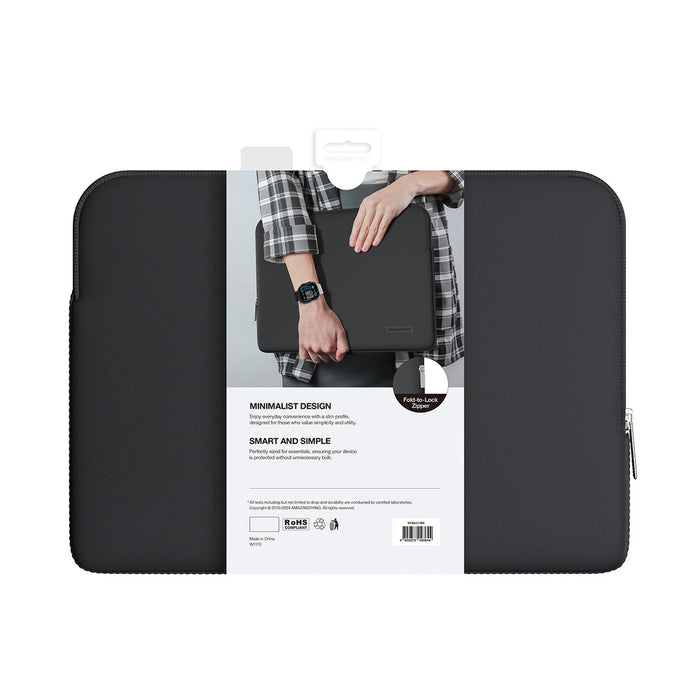 Чанта за лаптоп AmazingThing Minimal BasicBag за MacBook Neo 13" - черна